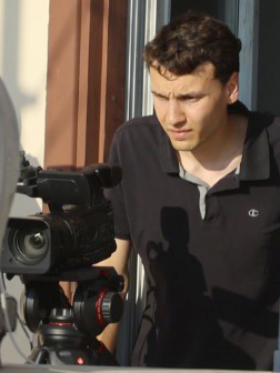 Matteo during a shooting session